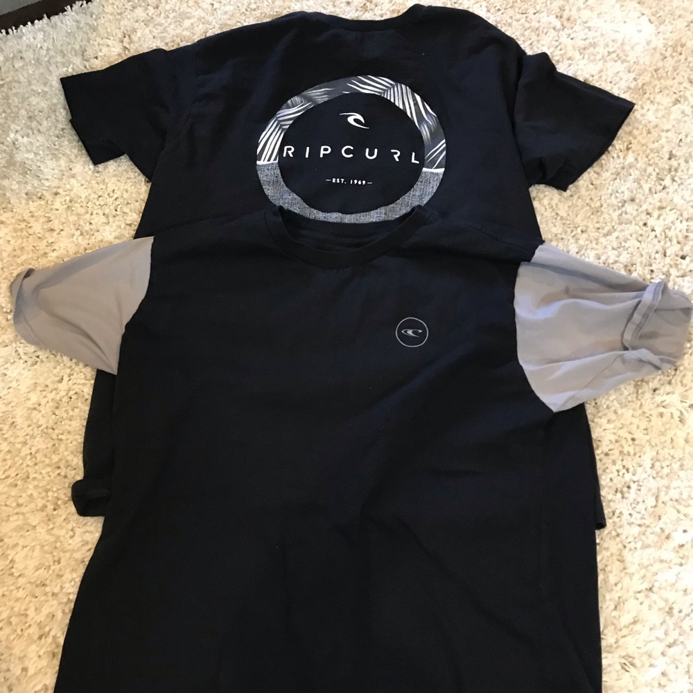 2 rip curl shirts
